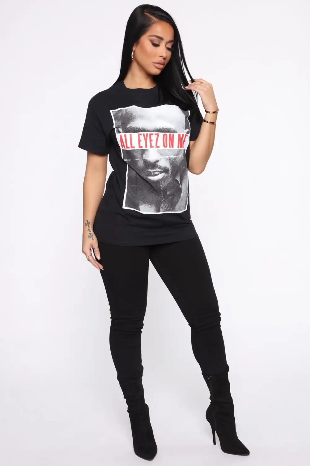 All Eyes On Me Top - Black