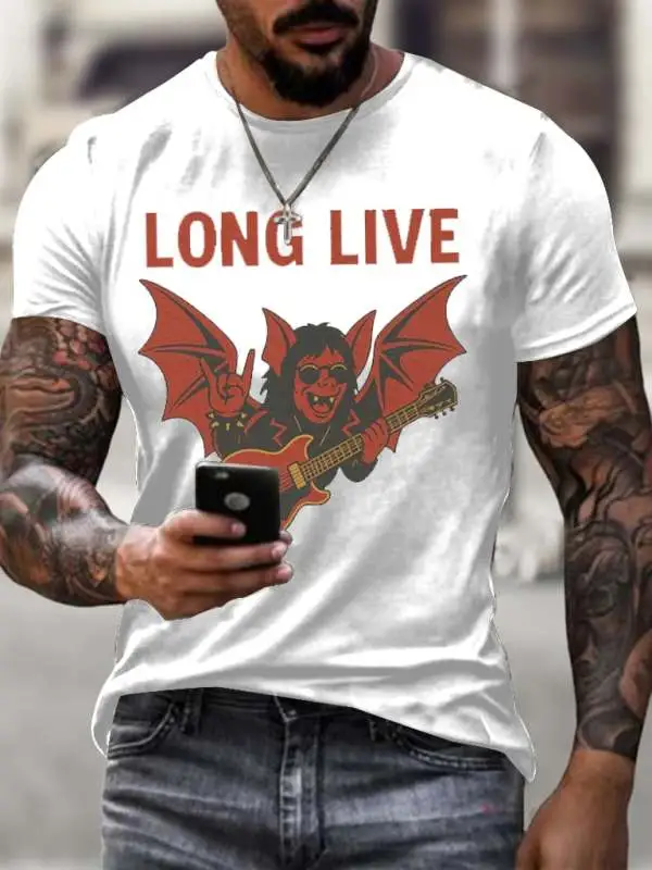 Men's Long Live OZ Printed Shirt