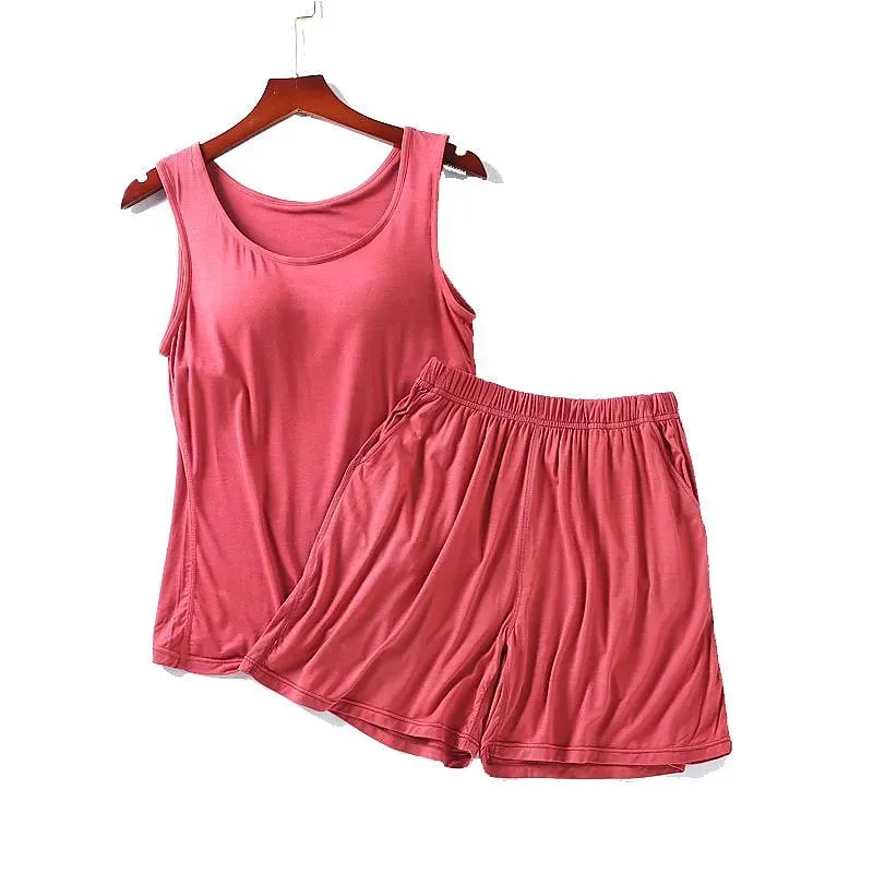 Women's Sports Suit With Built-In Bra