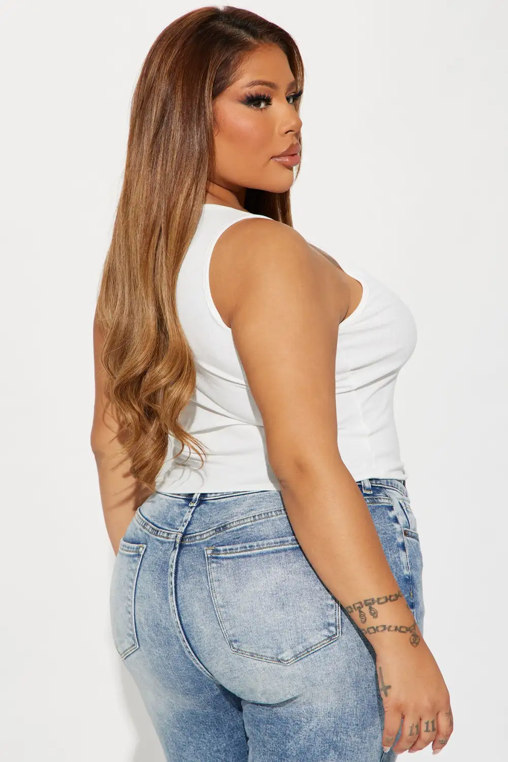 Not My Fault Tank Top - White