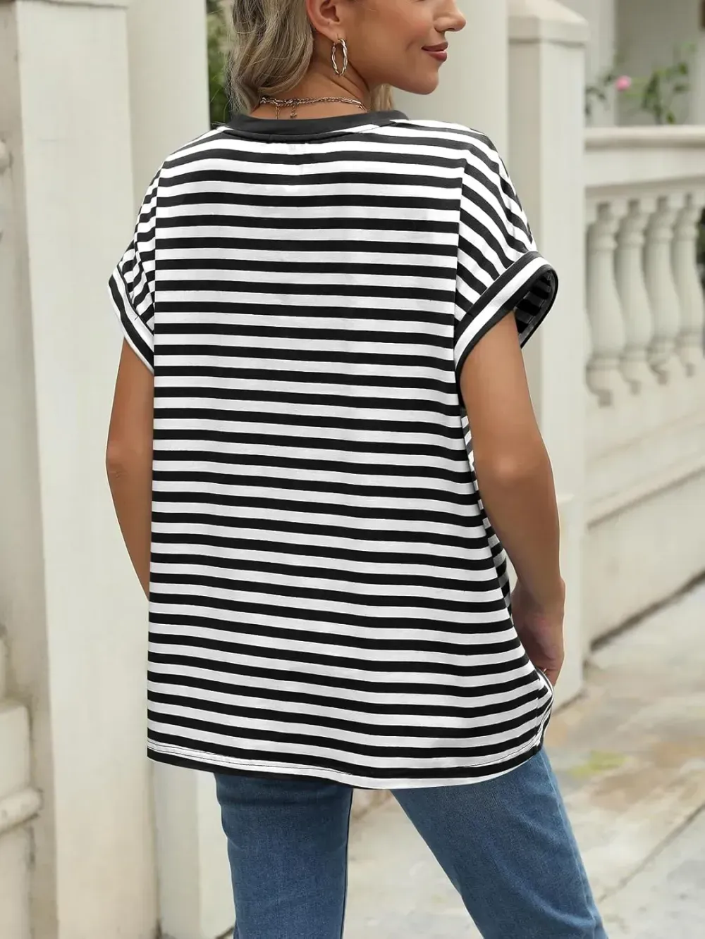 AUTOMET Women Tops Casual Basic T Shirts Loose Fit Crewneck Short Sleeve Summer Outfits