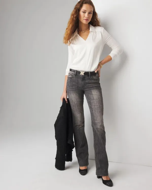 Woven Front Tee