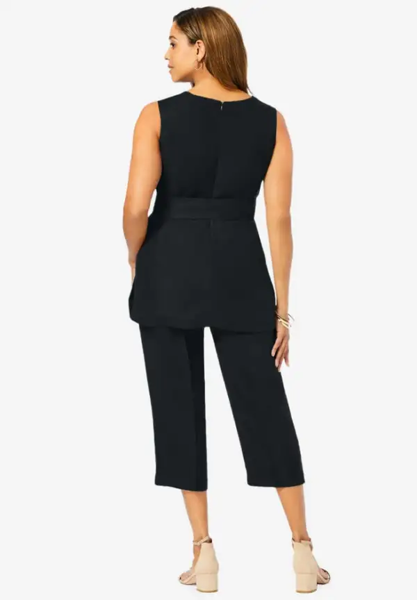 2-Piece Linen Capri Set