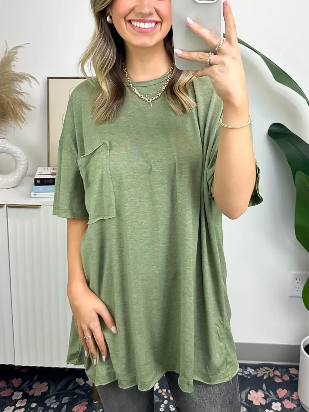 Women'S Raw Edge Boxy Tee