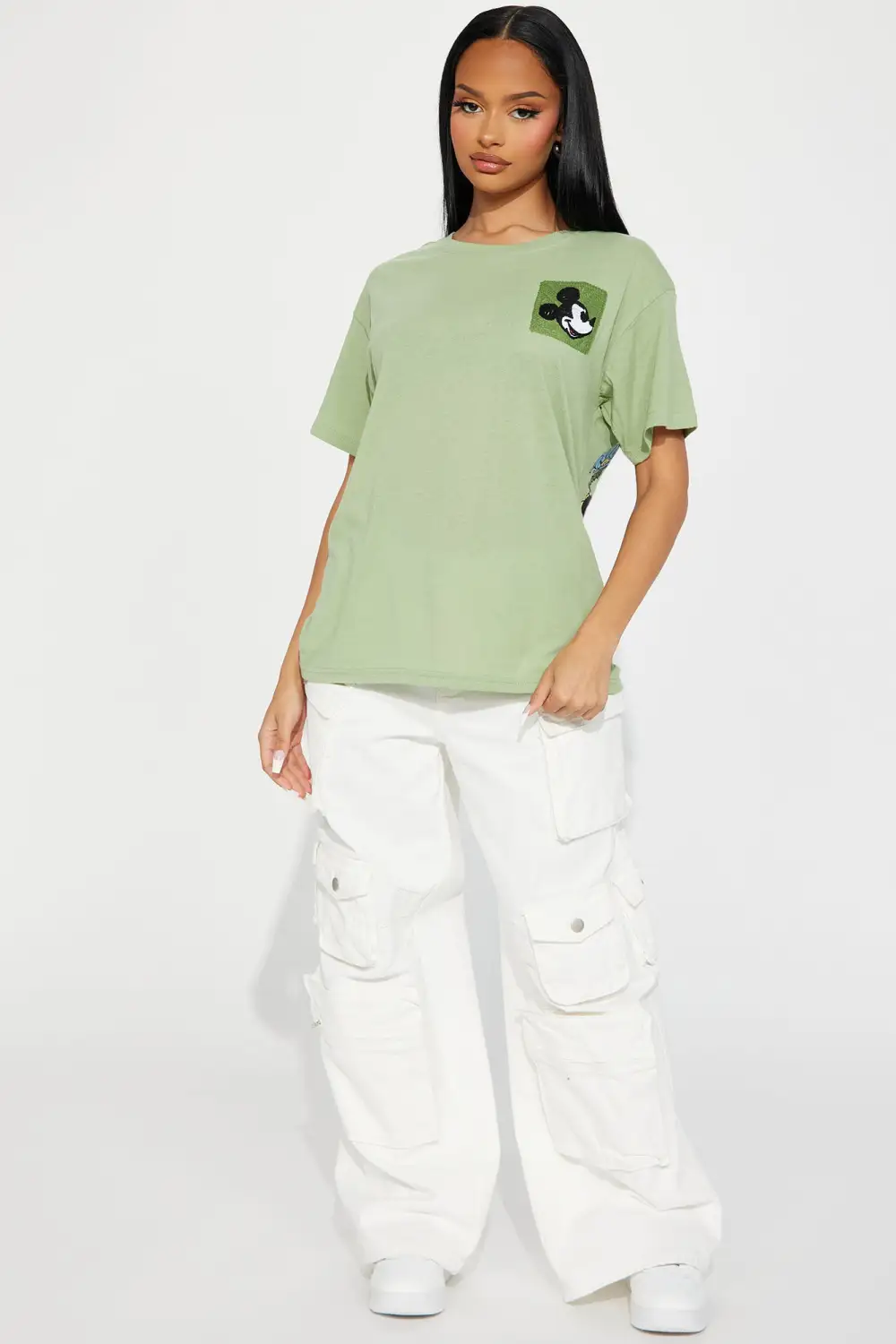 Original Mickey Mouse Graphic Tshirt - Sage