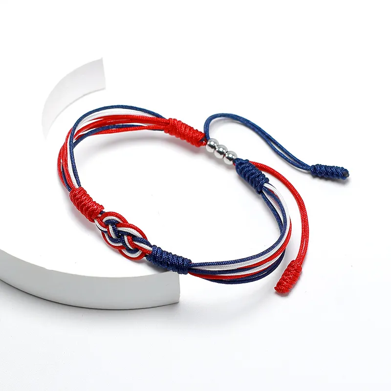 American Flag Colors Inspired Bracelet