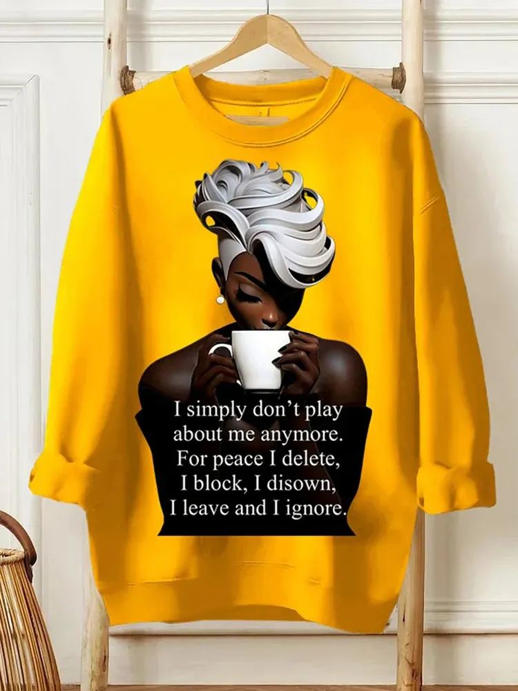 I Leave And I Ignore Long Sleeve Sweatshirt