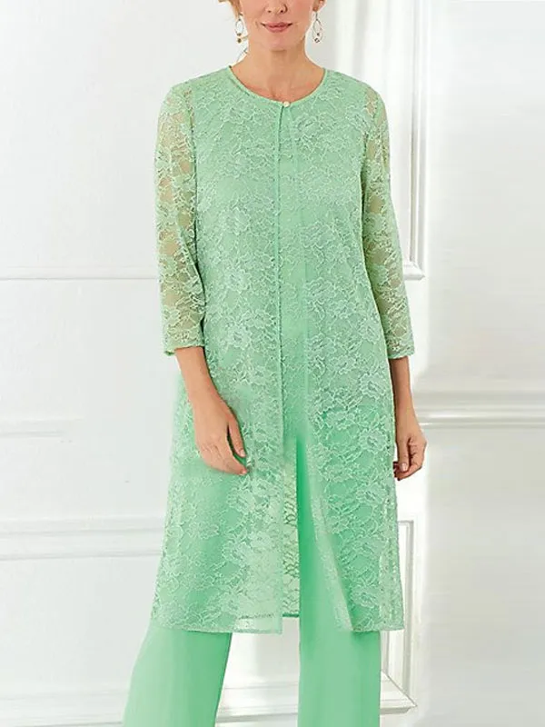 Lace Hollow Elegant Cardigan Wedding Ladies' Set