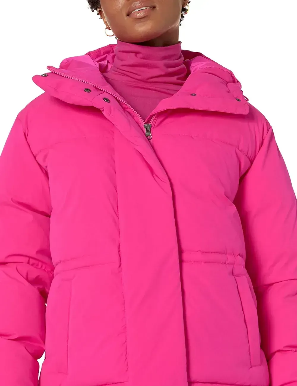Women's Short Waisted Puffer Jacket (Available in Plus Size)