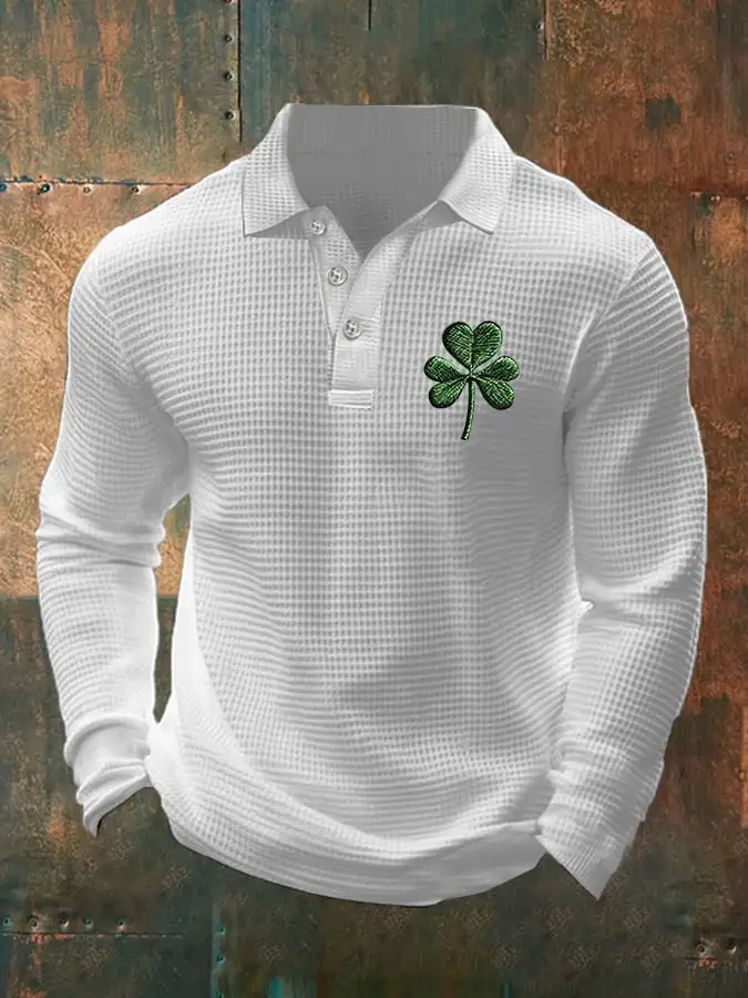 Men's Carnival Gradient Contrast Carnival Waffle Polo