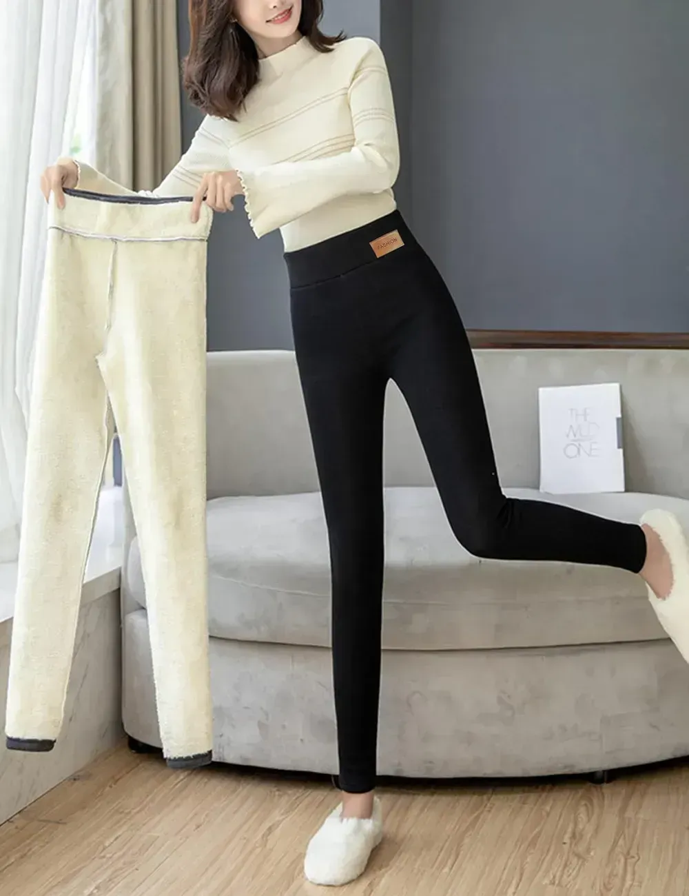 Women's Winter Warm Athletic Sweatpants Sherpa Lined Joggers Fleece Pants