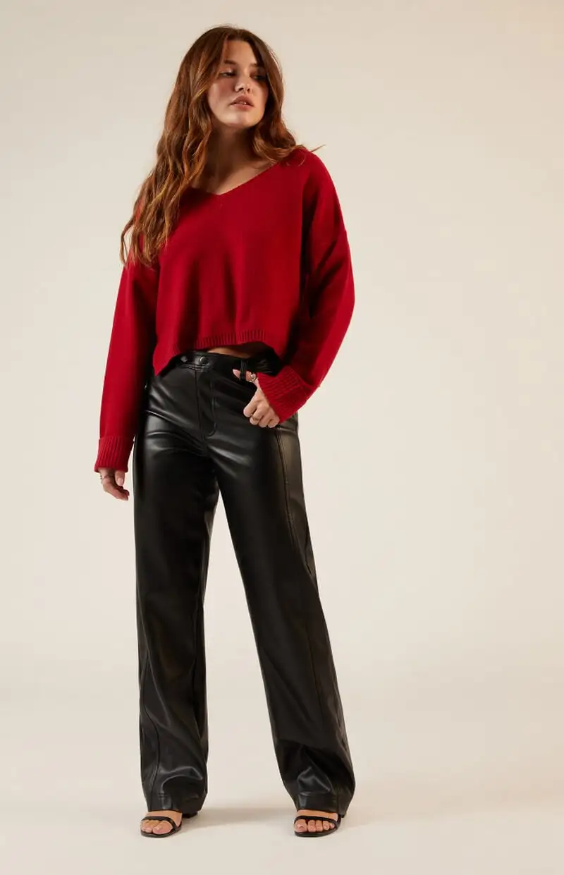 LA Hearts Renata V-Neck Sweater