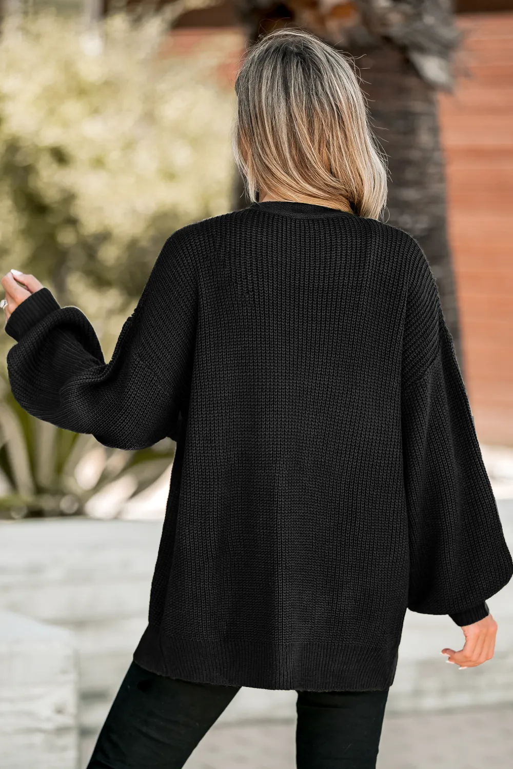 Forest Green V-Neck Buttoned Cardigan