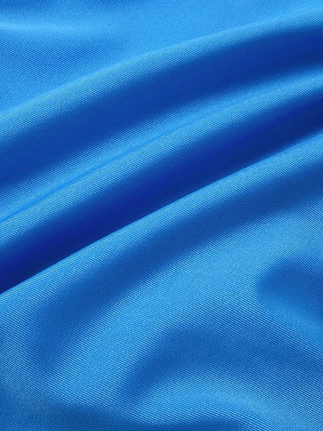 Women's Swimwear Tankini Swim Dress 2 Piece Plus Size Swimsuit Halter 2 Piece Modest Swimwear Push Up Open Back Floral Print Blue Halter V Wire Bathing Suits New Vacation Beach Wear