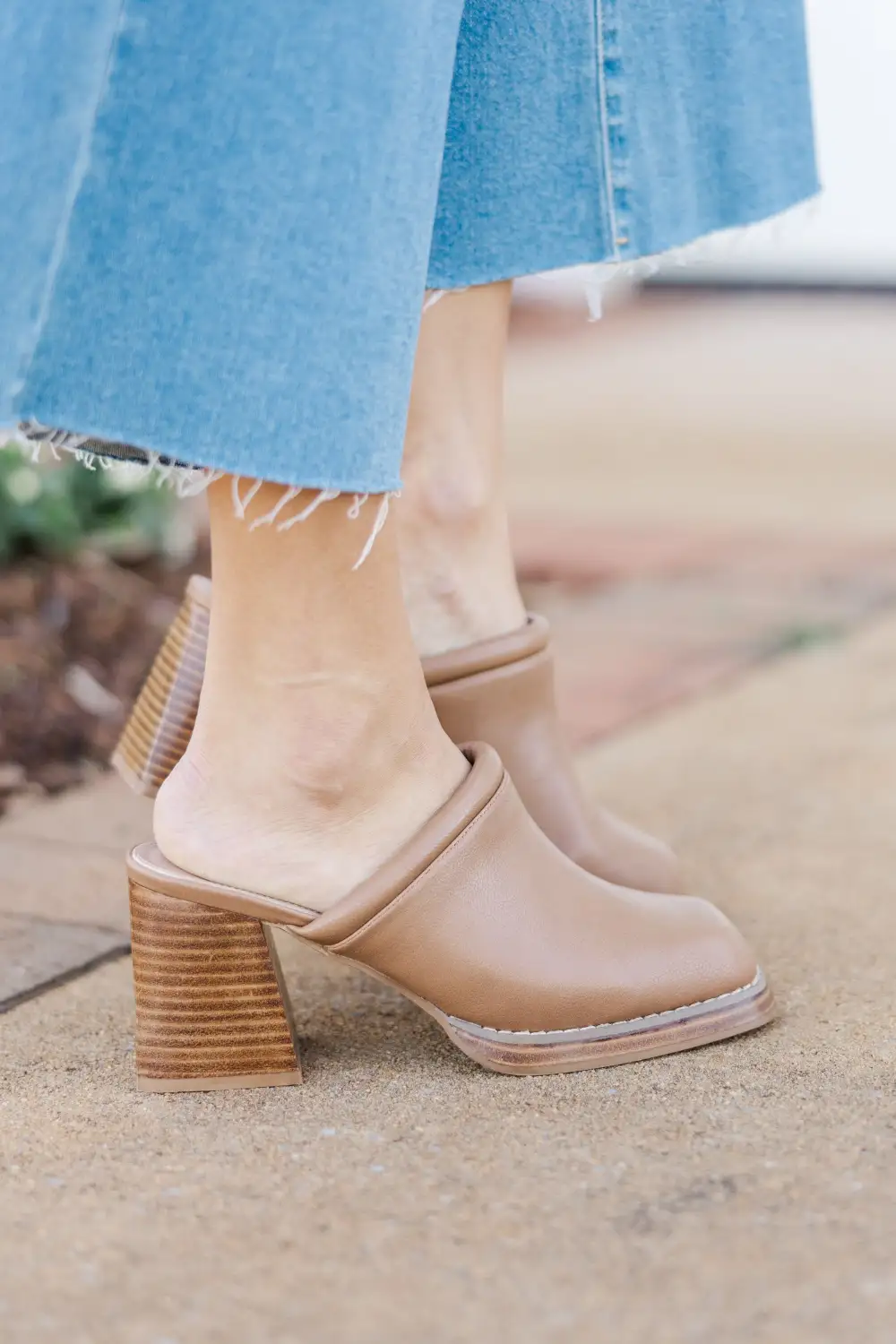 Fond Memories Dark Taupe Heeled Clogs