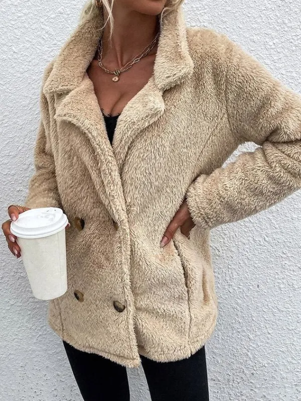 Casual Others Plain Teddy Jacket
