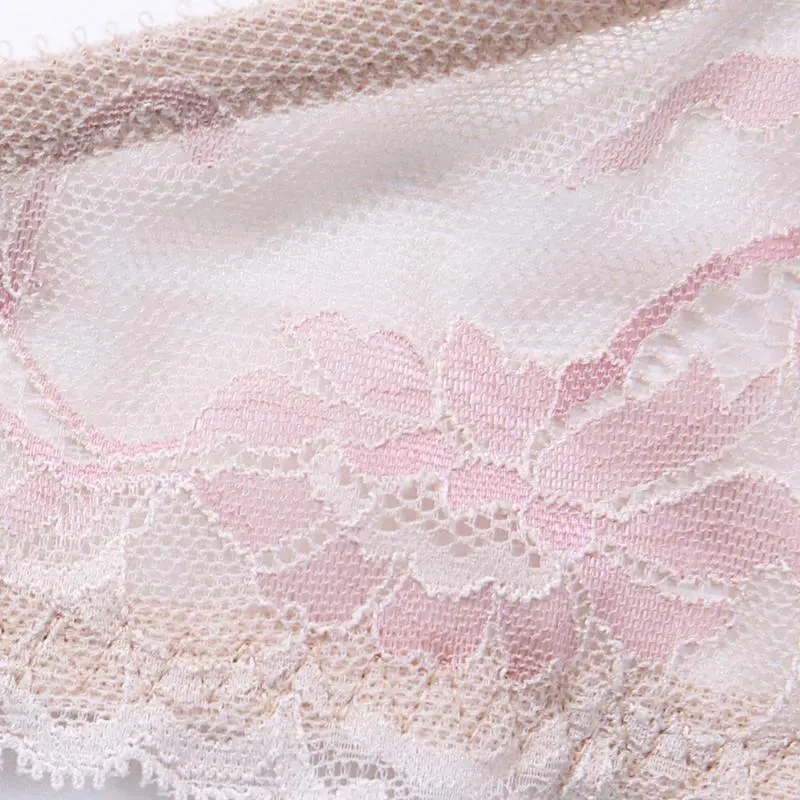 Eyelash Lace Demi Bra Sexy Sheer Lace Balconette Bra Daily Wear