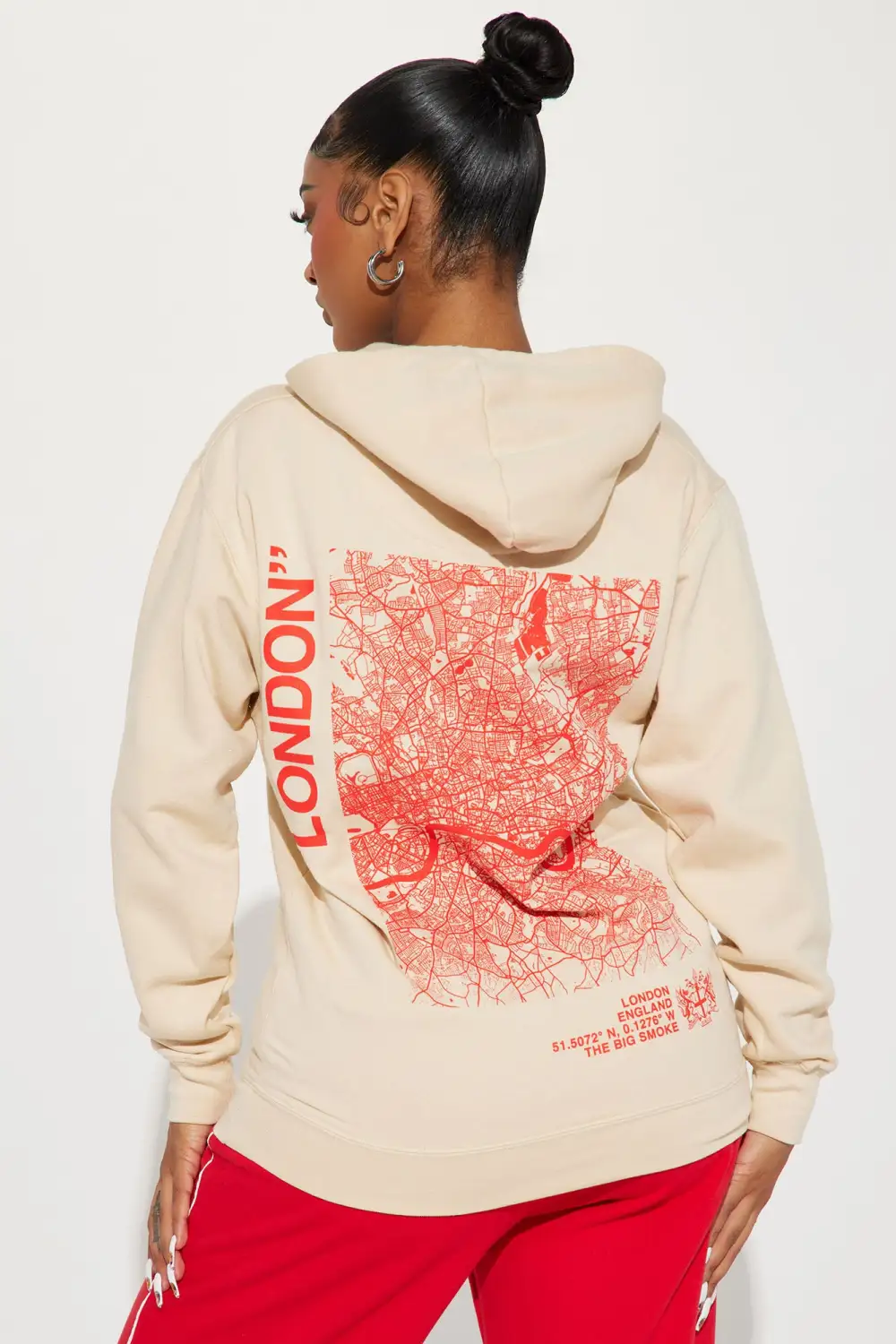 Destination London Hoodie - Sand