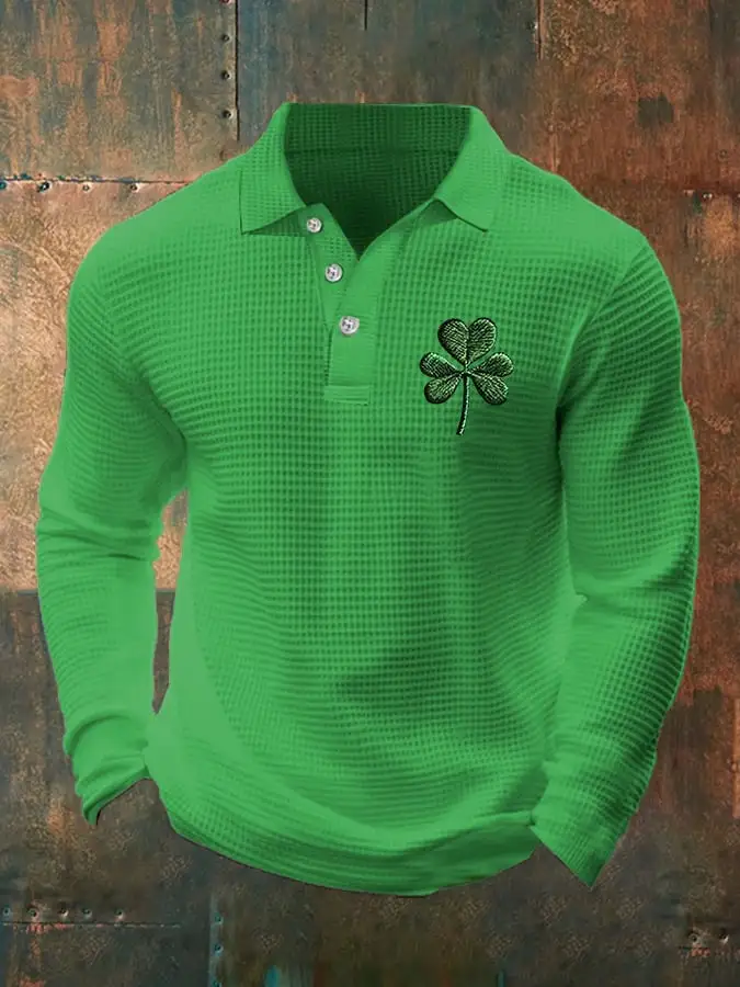 Men's Carnival Gradient Contrast Carnival Waffle Polo