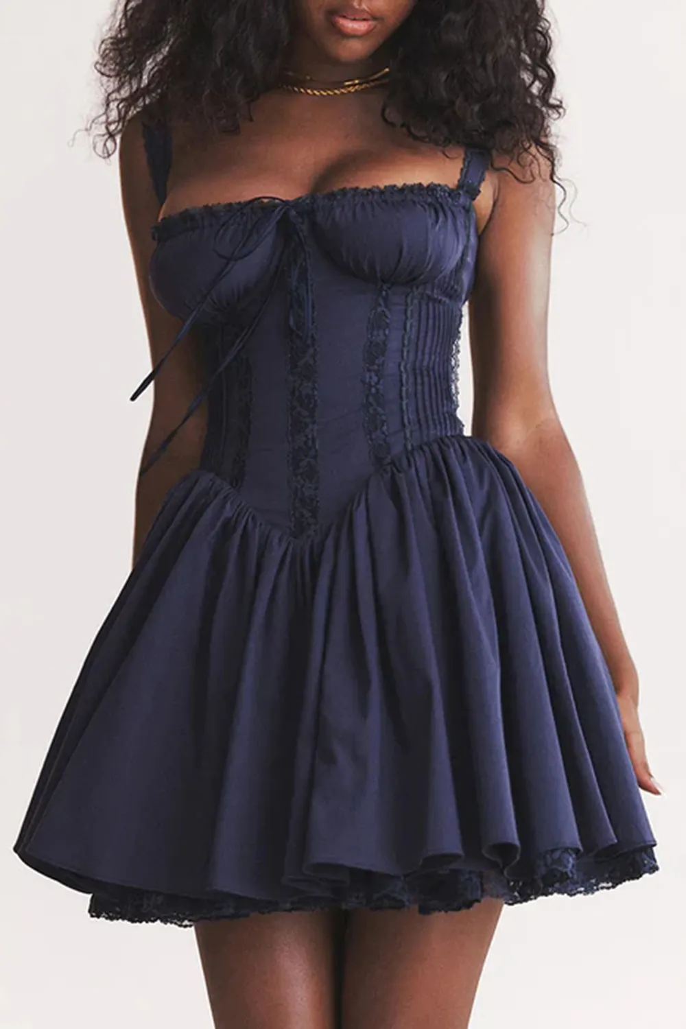 WHITE CORSET MINI DRESS