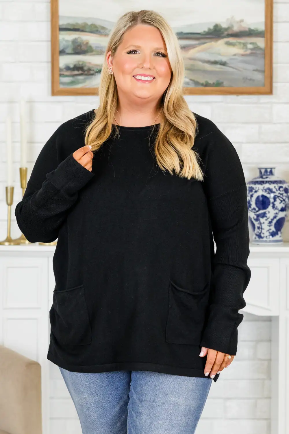 Fall into Fashion Sweater, Black