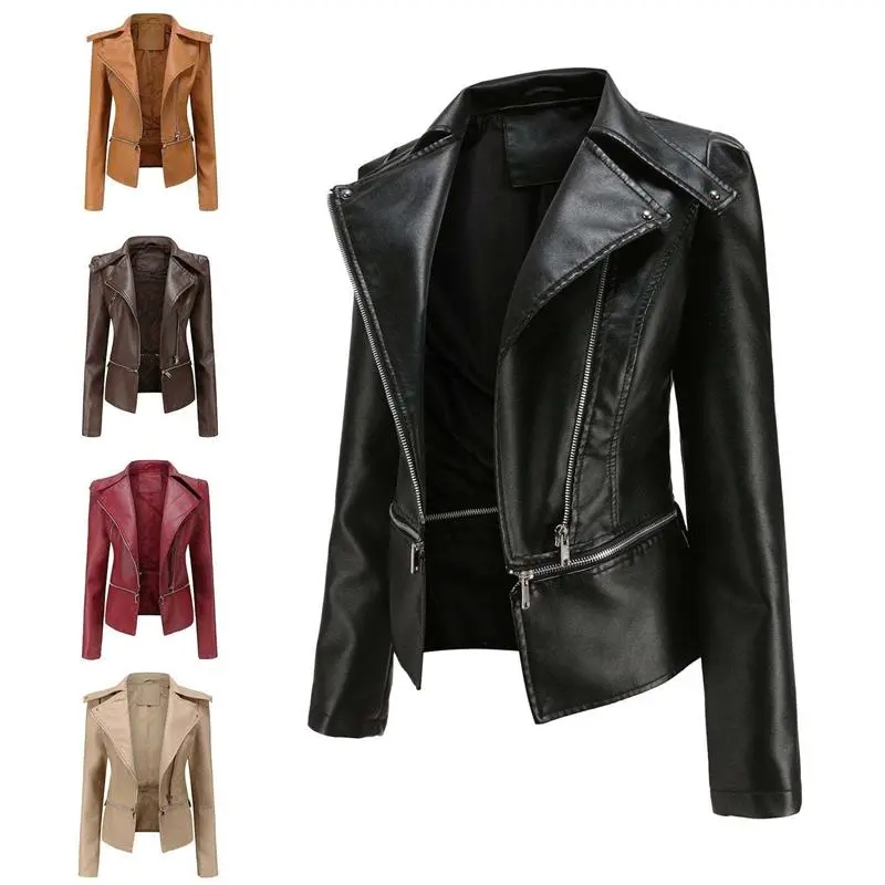 Clearance Sale - Zipper Soft Leather Jacket
