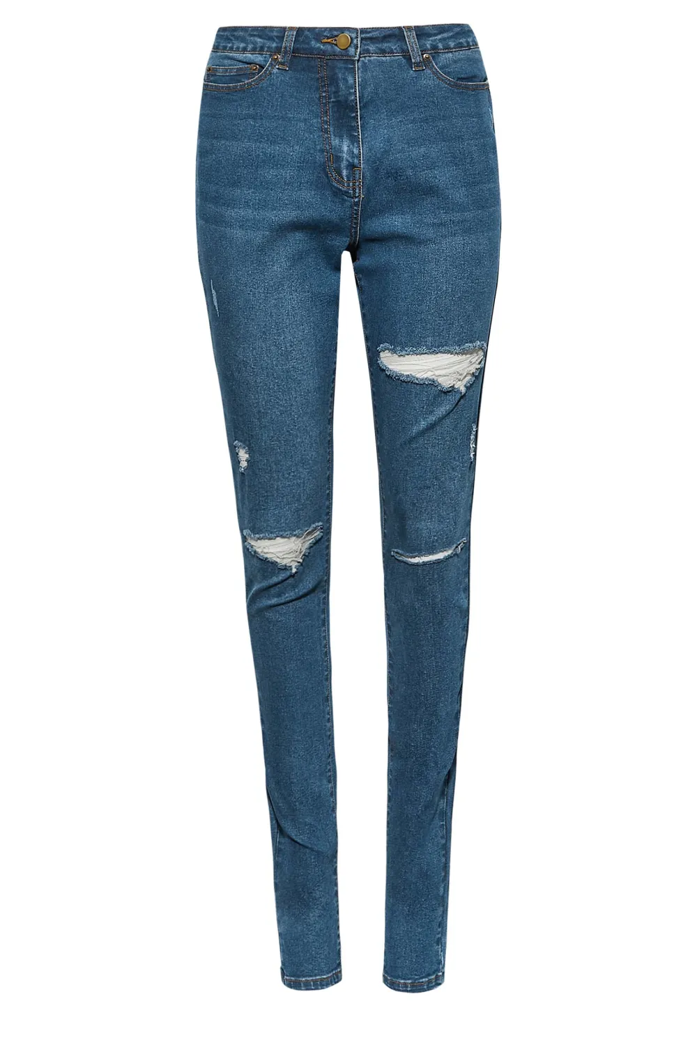 LTS Tall Dark Green AVA Stretch Skinny Jeans