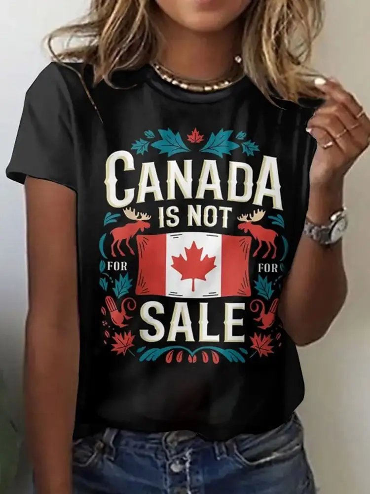 Women'S Canada It's Not For Sale Print T-Shirt