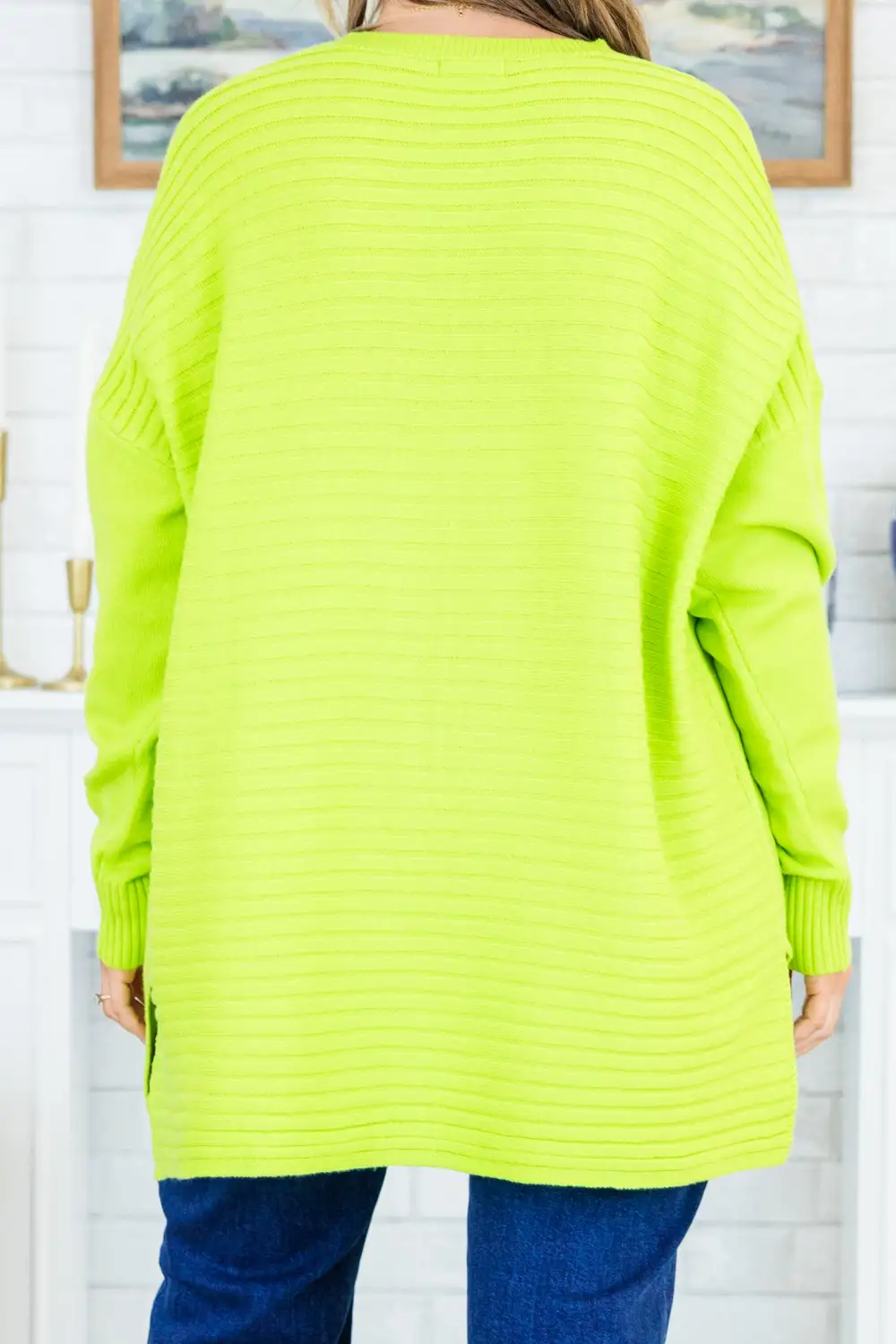 I'm Better Now Sweater, Lime