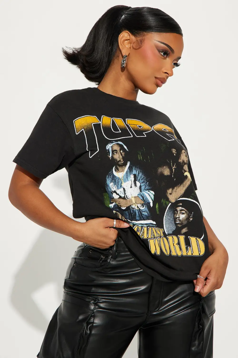 Tupac Me Against The World Tee - Black