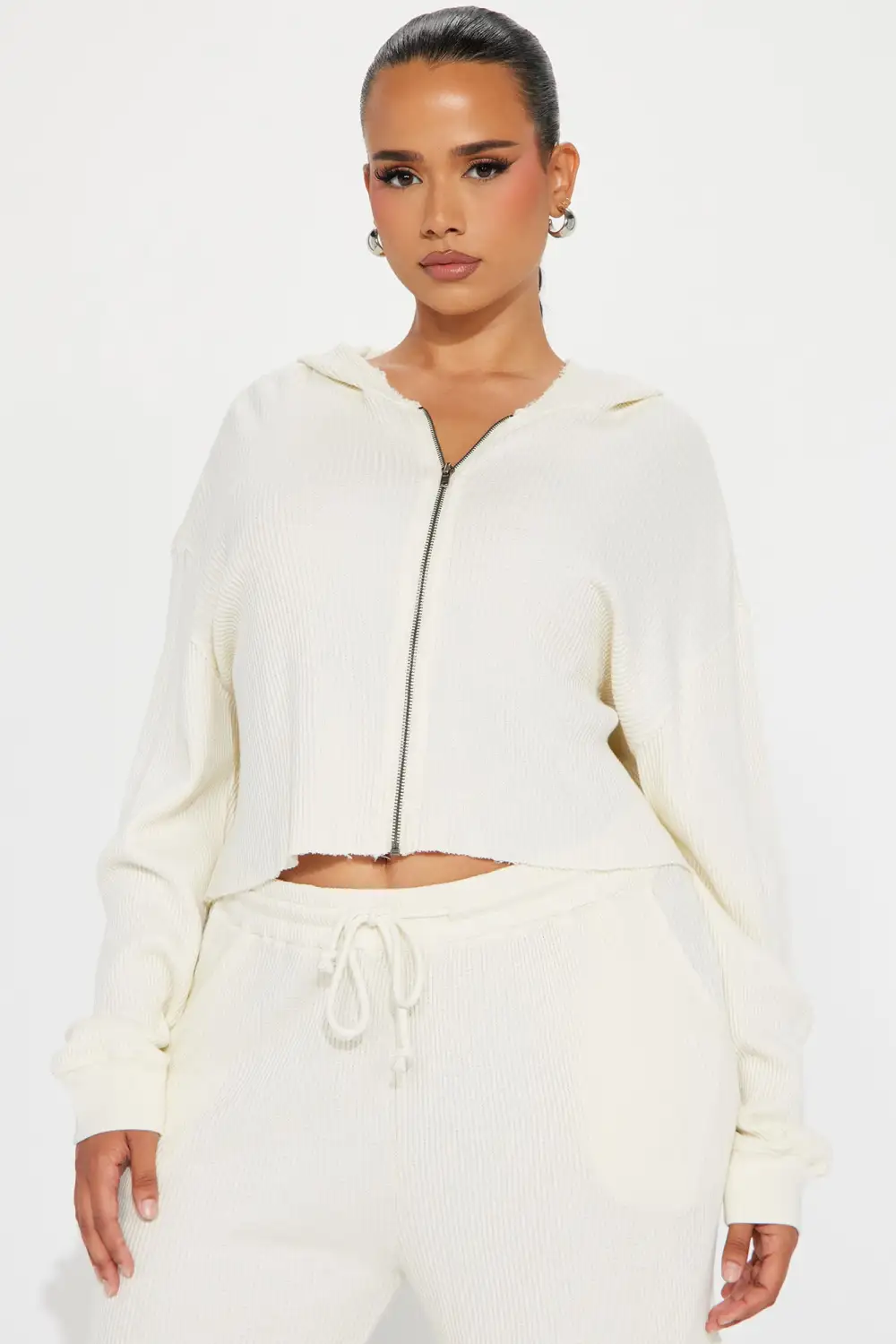 Blair Thermal Pant Set - Cream