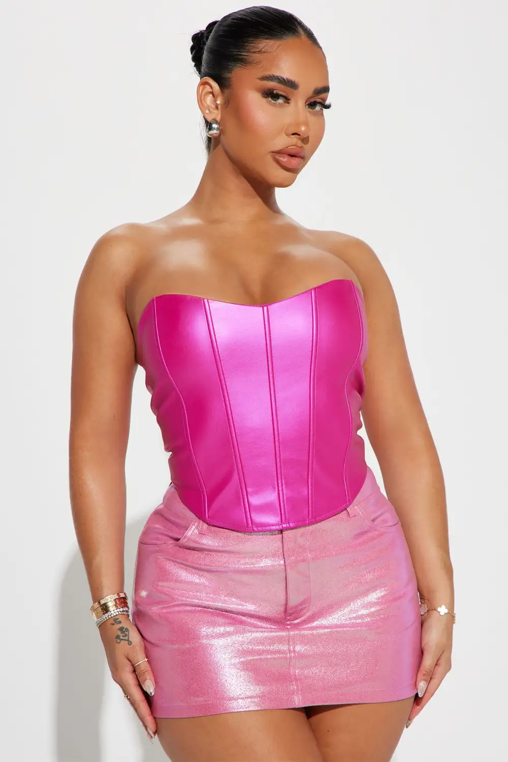 Keep On Lookin Corset - Pink
