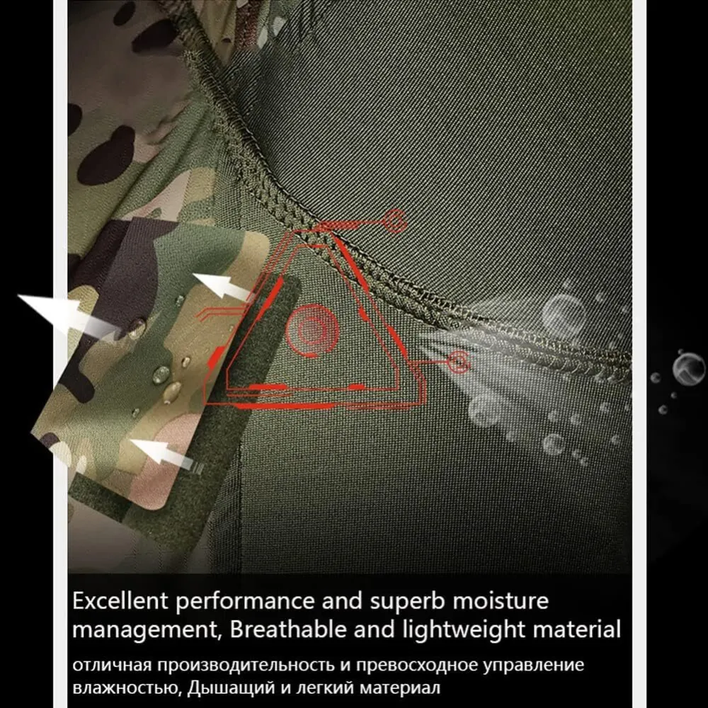 Men's Winter Tactical Jacket Lightweight Fleece lined Insulated Midlayer Hunting Military Softshell uniform