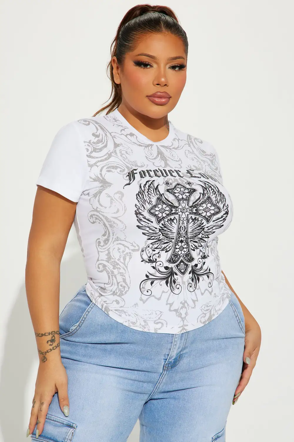 Not Your Average Angel Tee - Ivory