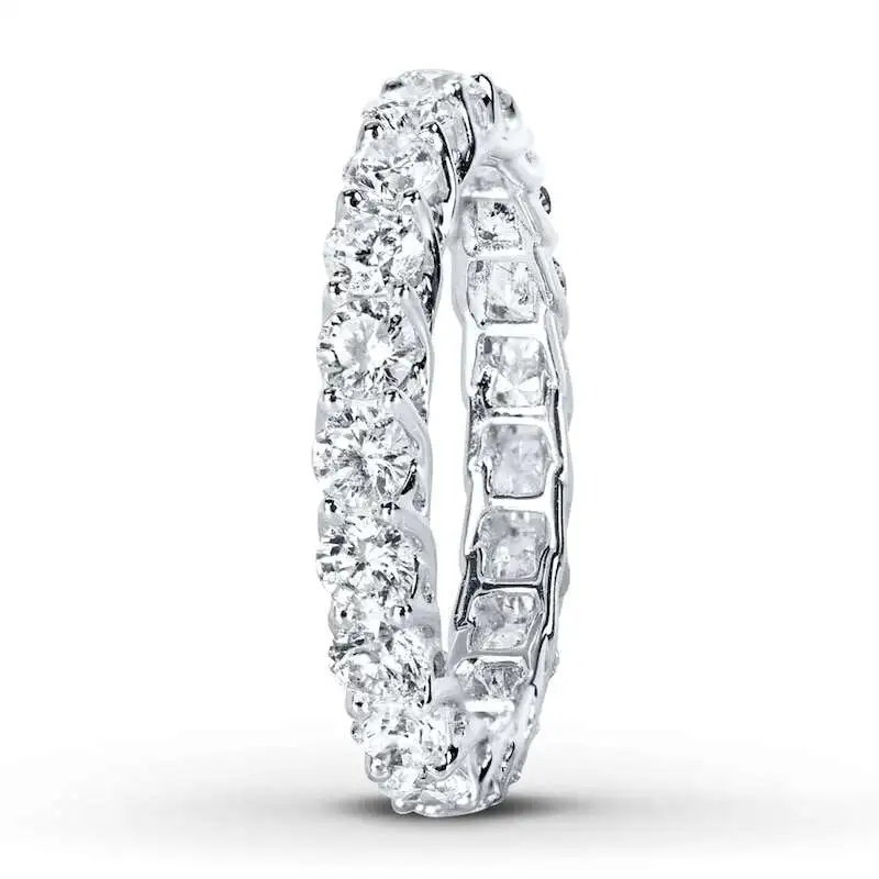 Diamond Eternity Ring 2 ct tw Round-cut 14K White Gold