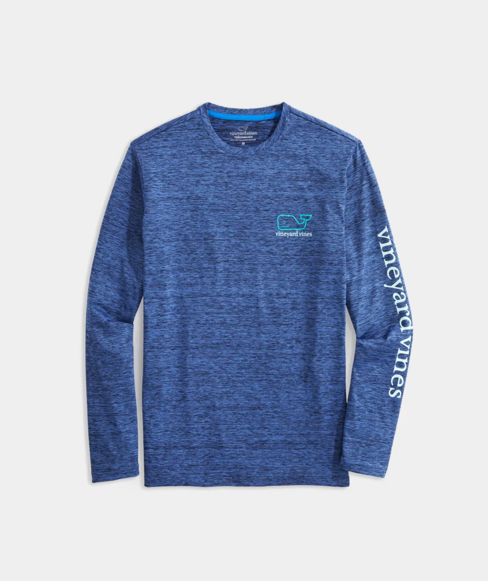 Whale Logo Long-Sleeve Harbor Performance Tee