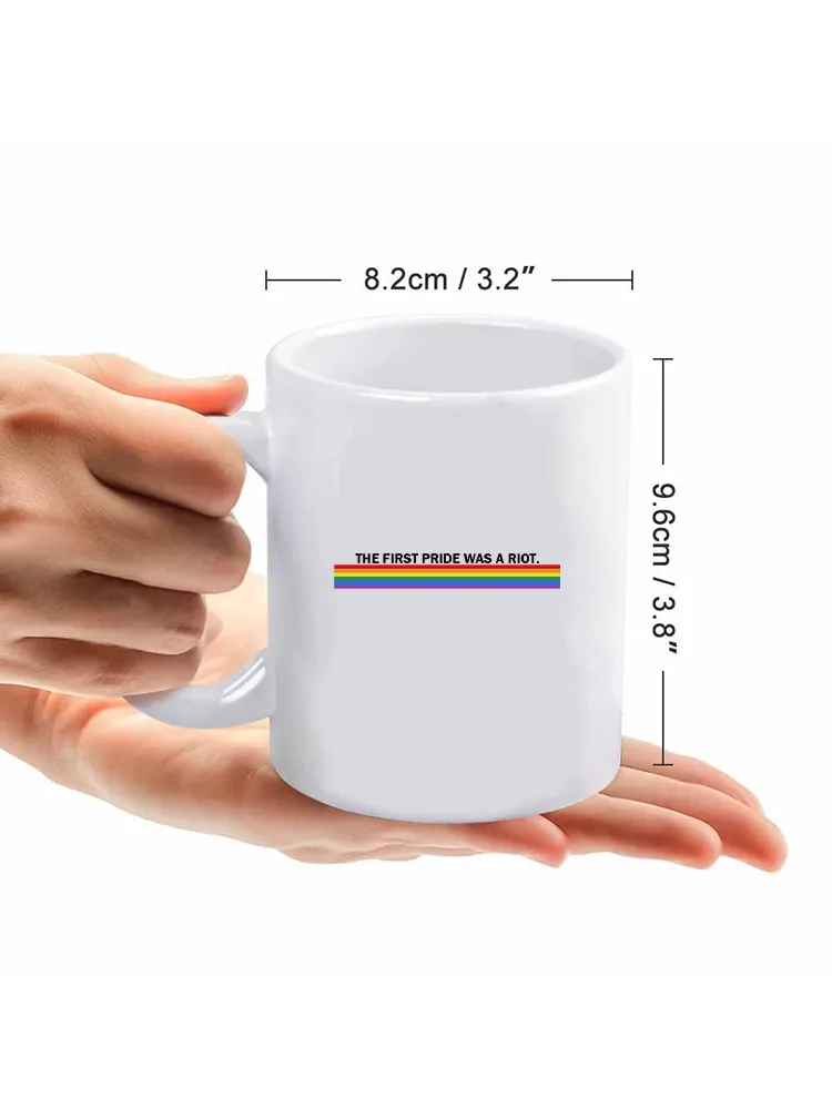 The First Pride Was A Riot Letter Printed Double-Sided Mug