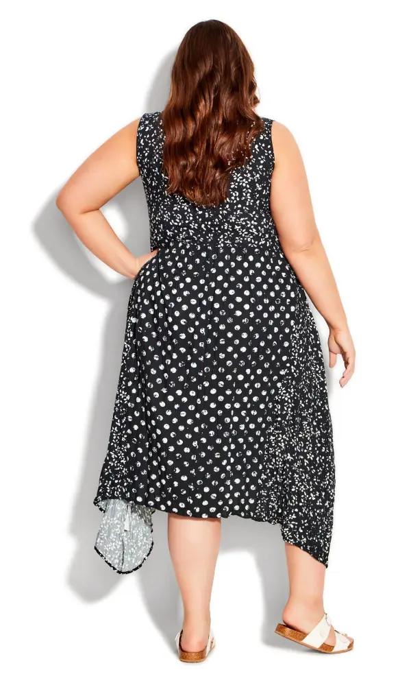 Evans Navy Kaylee Crush Dress