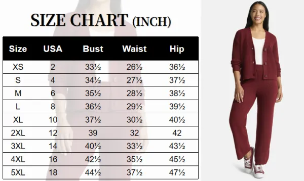 Women's Plus Cardigan and Pants Sweater Set