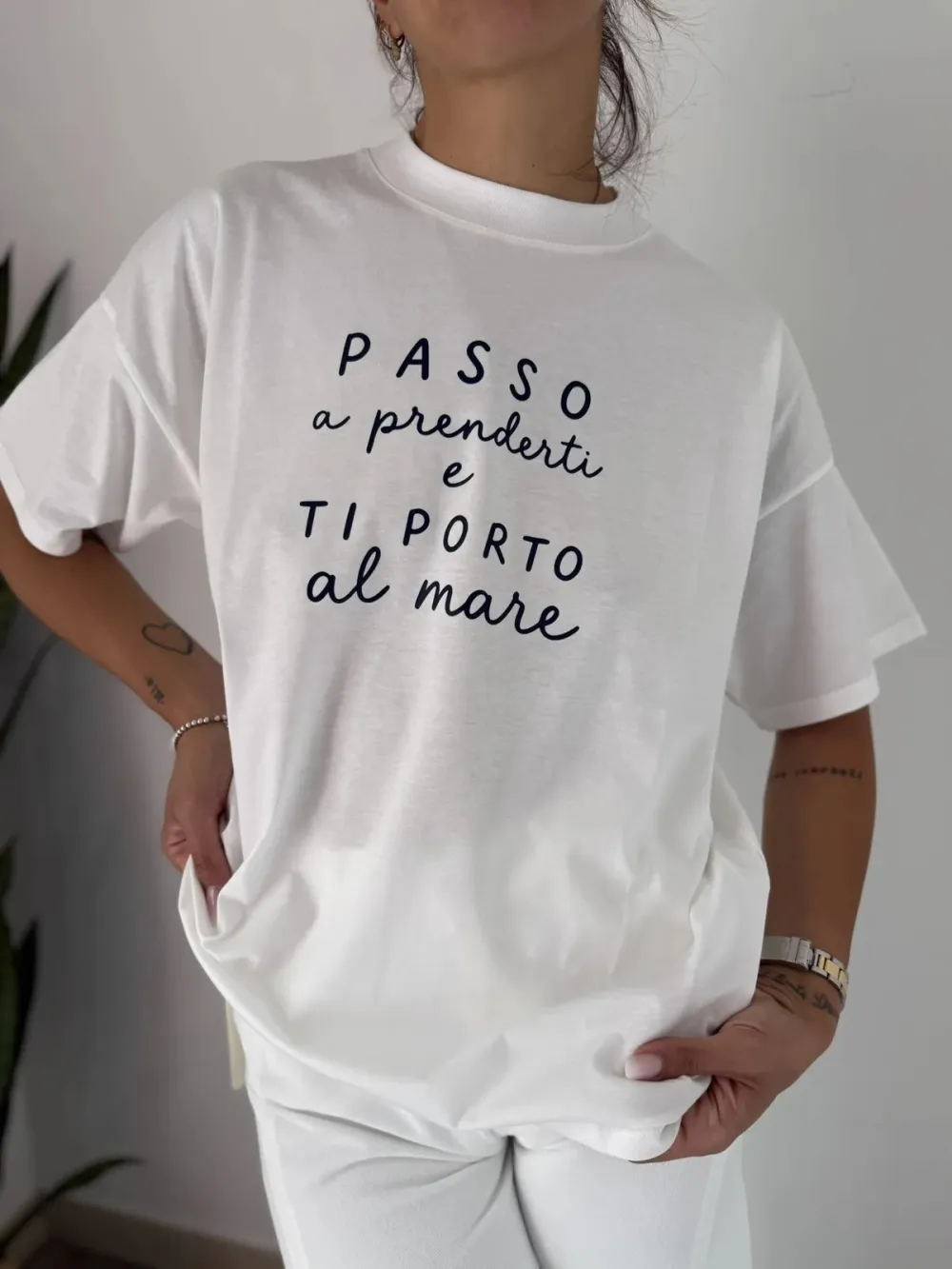 Graphic Crewneck Cotton Tee Casual Top
