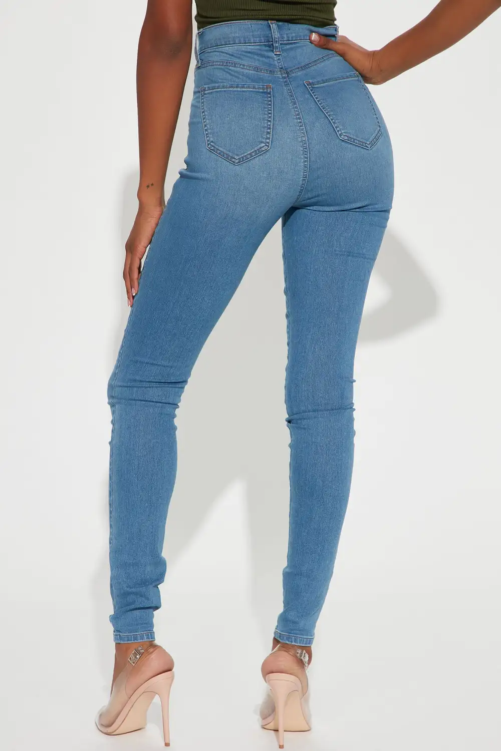 Tall Flex Game Strong Super High Rise Skinny Jeans - Light Wash