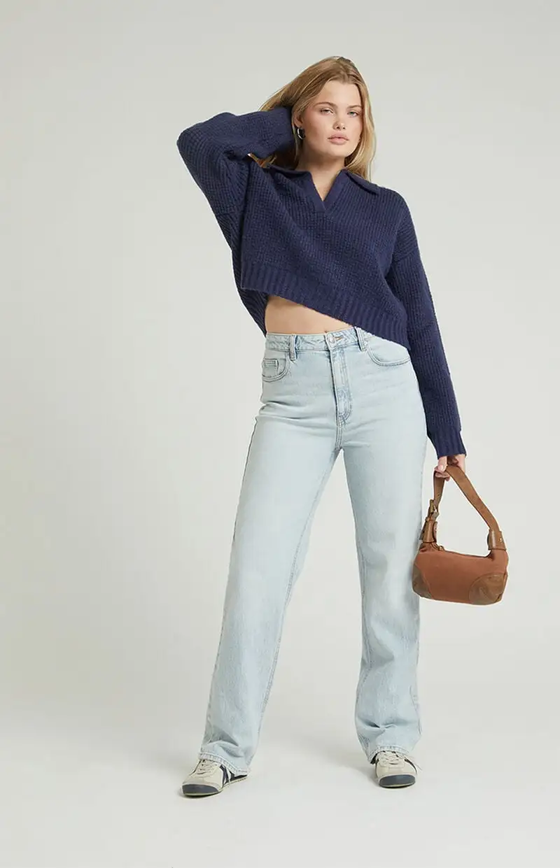 PacSun Stretch Light Indigo '90s Boyfriend Jeans