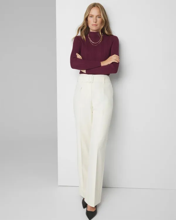Ribbed Mockneck Sweater