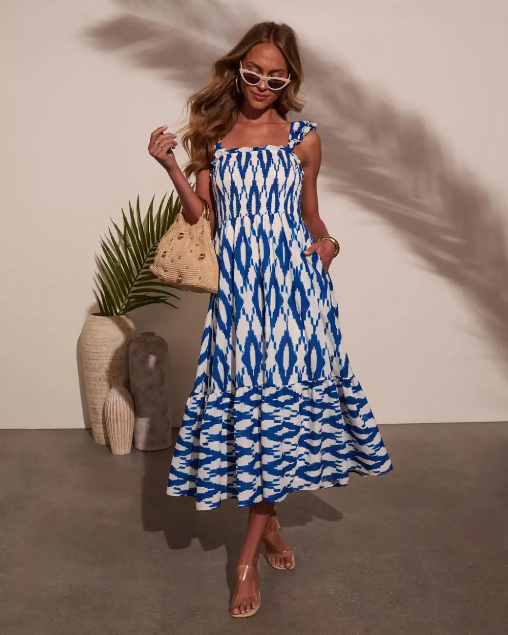 Wander Away Abstract Midi Dress