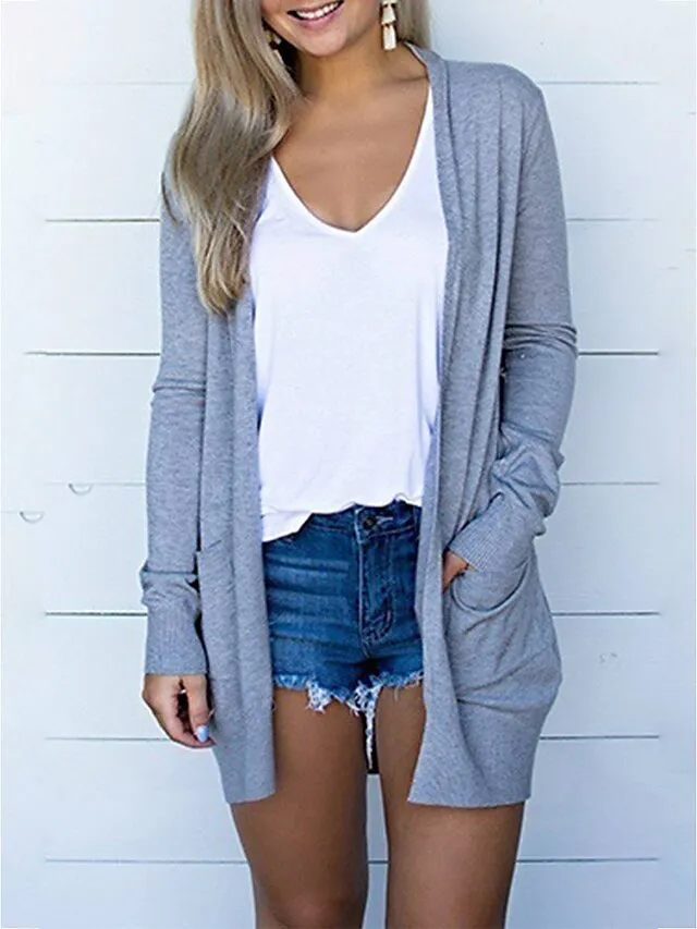 ✨Clearance Sale ✨ -Spring Summer Women's Cardigan Solid Color