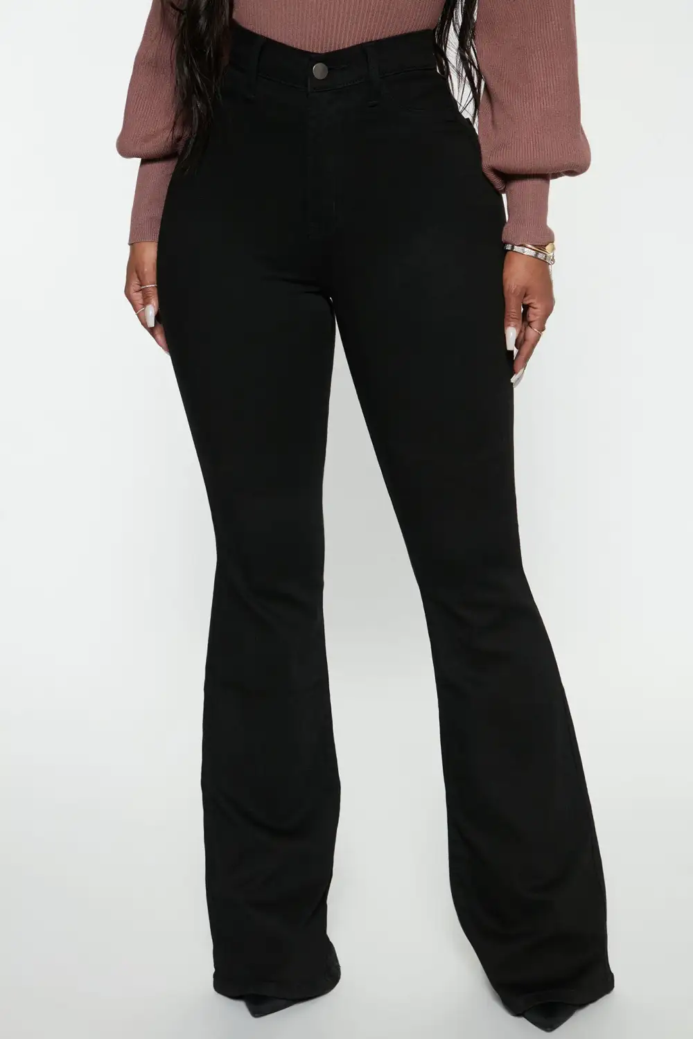 Deep In My Soul Flare Jeans - Black