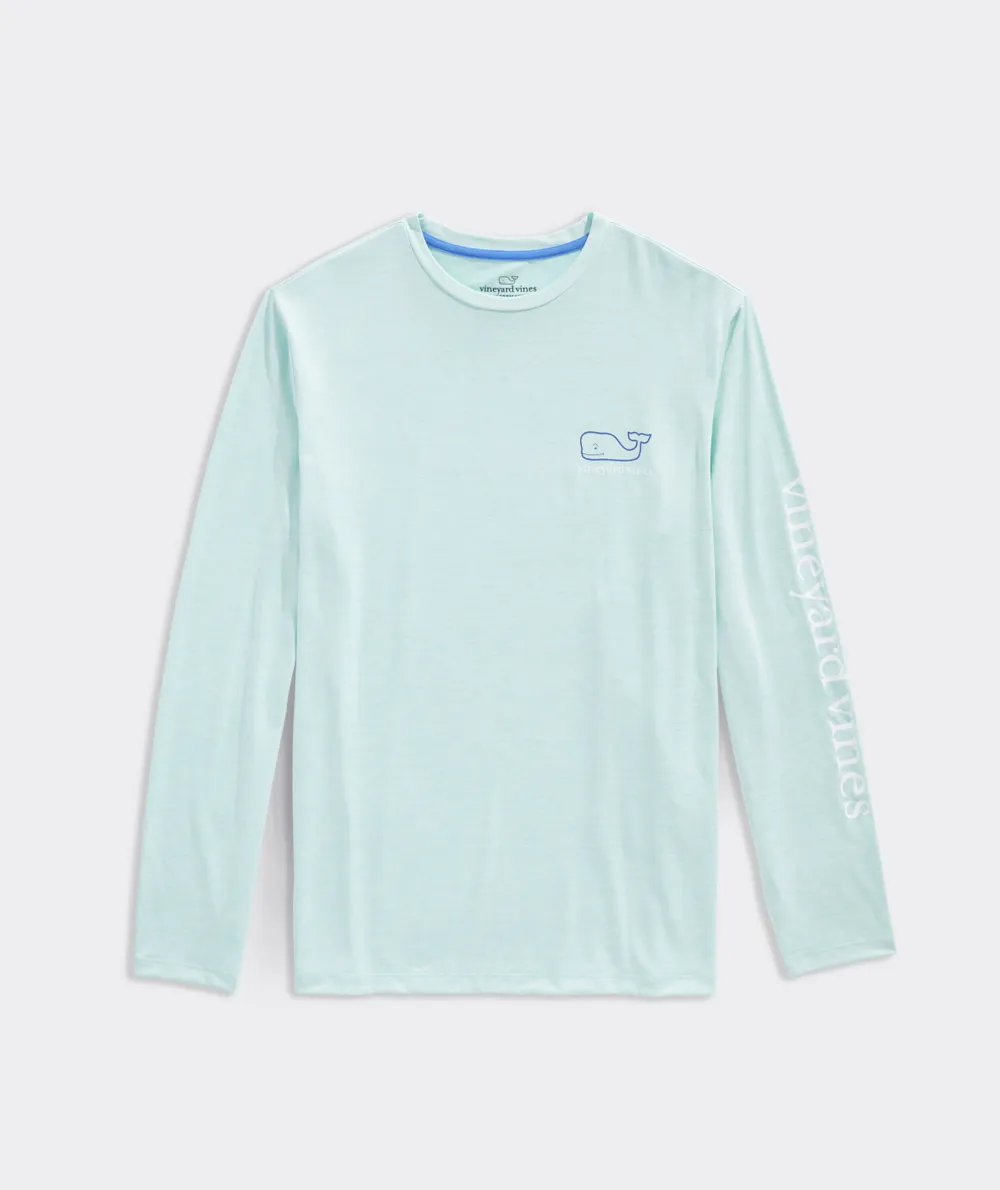 Whale Logo Long-Sleeve Harbor Performance Tee