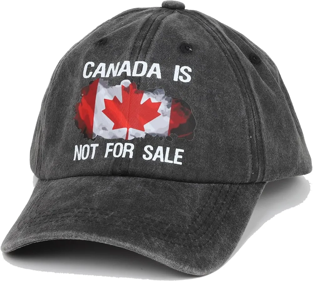 Canada Baseball Cap,Adjustable,2 Pack,Canada Day Embroidered Maple Leaf Flag Golf Hat for Men Women Kids