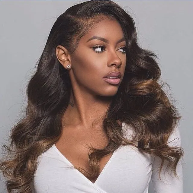 No Leave Out Glueless Chestnut Brown Balayage Body Wave V Part Wig Beginner Friendly Upgrade U Part Wig