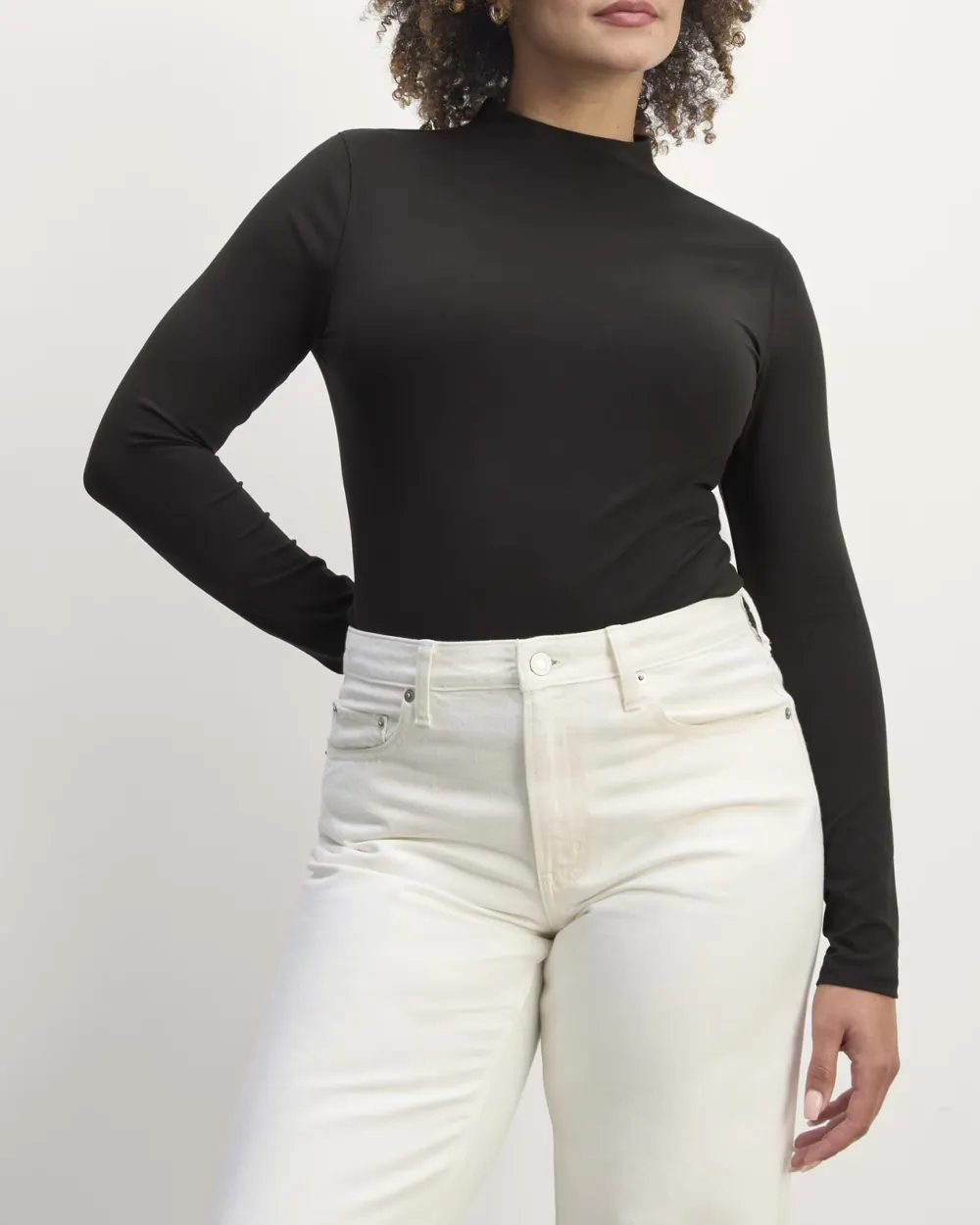 Long Sleeve Funnel-Neck Tee